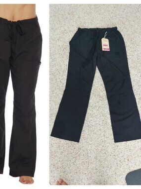 Just Love Womens Scrub Utility Black Pants Medium Medical Uniform NWT